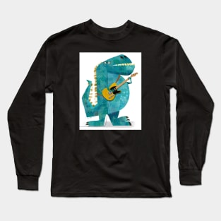 Telesaurus White Long Sleeve T-Shirt